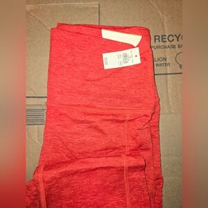 Offline By Aerie The Hugger High Waisted Pocket Legging - L - Holiday Red - NWT